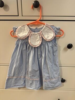 Sophie and Lucas 12m Scalloped Petal Collar Summer Dress